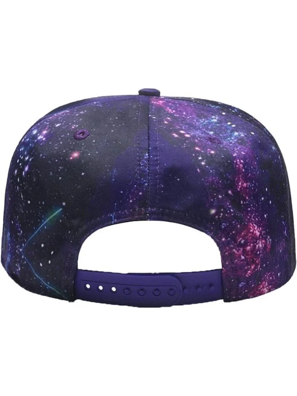 Unisex Purple Galaxy Snapback Hat Hip Hop Style Colorful Adjustable Baseball Cap